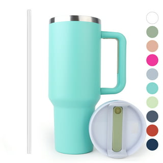 BESTSPR 40 oz Tumbler With Handle and Straw Lid, Double Wall