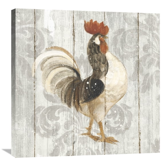 Global Gallery Albena Hristova 'Farm Friend I on Barn Board' Canvas Wall Art