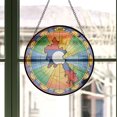 thumbnail image 3 of Laos Travel Decor Suncatcher Stained Glass Window Hanging, Gift for Traveller, Collection of Country Travel Souvenirs for Family and Friends, Laos Map and Flag Décor, 3 of 6