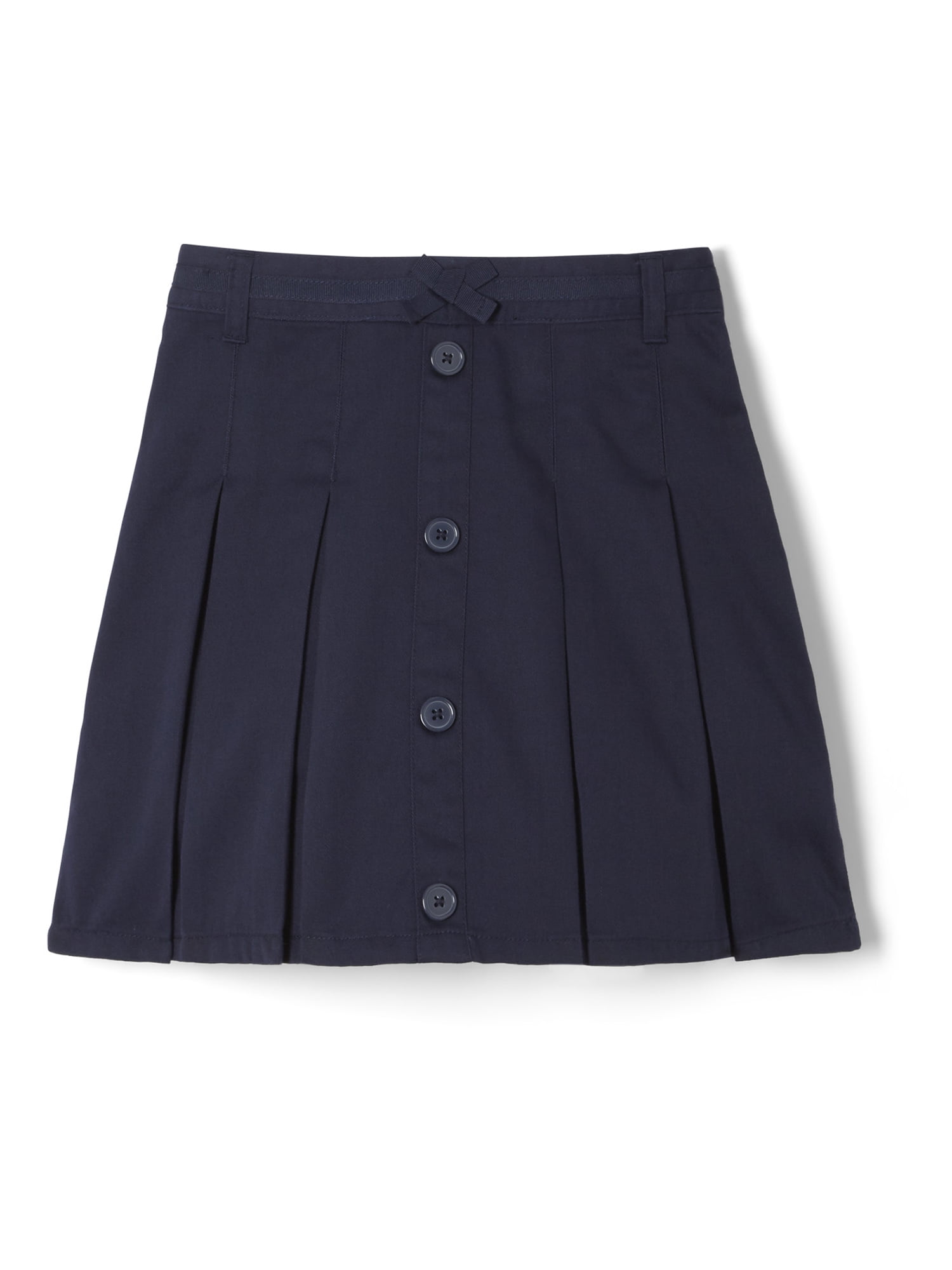 Navy, 10 French Toast Girls' Bow Front Uniform Scooter Skirt 