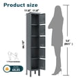 thumbnail image 5 of KAER Metal Locker with 5 Doors 66“ Storage Locker for Employees andstudent with Card Slot Lockable Steel Locker for School Gym Home Office Staff, 5 of 7