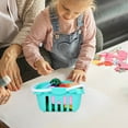thumbnail image 5 of Fwttom Kids Play Kitchen Accessories, 28 pcs Vegetable & Fruit Cutting Toy Kitchen Sets with Shopping Basket, Educational Toys for Kids Learning & Fine Motor Skills, 5 of 9