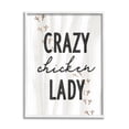 thumbnail image 4 of Stupell Industries Crazy Chicken Lady Country Rustic Farm Design Graphic Art White Framed Art Print Wall Art, Design by Daphne Polselli, 4 of 5