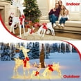thumbnail image 5 of Costway 3 PCS Lighted Reindeer Family Set Pre-lit Christmas Decoration with 230 LED Lights, 5 of 10