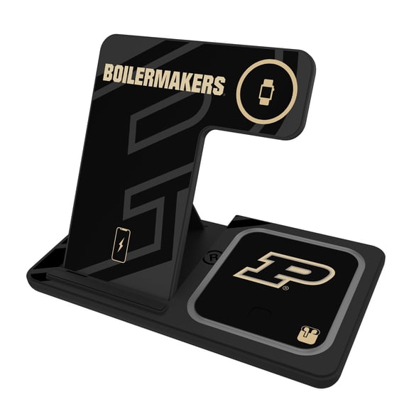 Keyscaper Purdue Boilermakers 3-In-1 Wireless Charger