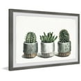 thumbnail image 2 of Parvez Taj Metallic Cactus Pots Framed Wall Art, 2 of 6