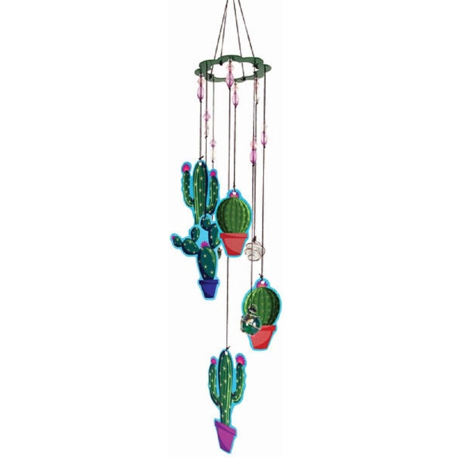 Spoontiques 11916 Cactus Wind Chime, Green
