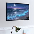 thumbnail image 2 of Glowing Night Beach with Moon, Stars, and Crystal Bubbles Wooden Jigsaw Puzzle 1000 Pieces for Adults and Teens, Premium Smooth Cut Puzzle, Relaxing Indoor Hobby, Tabletop Game, 2 of 5