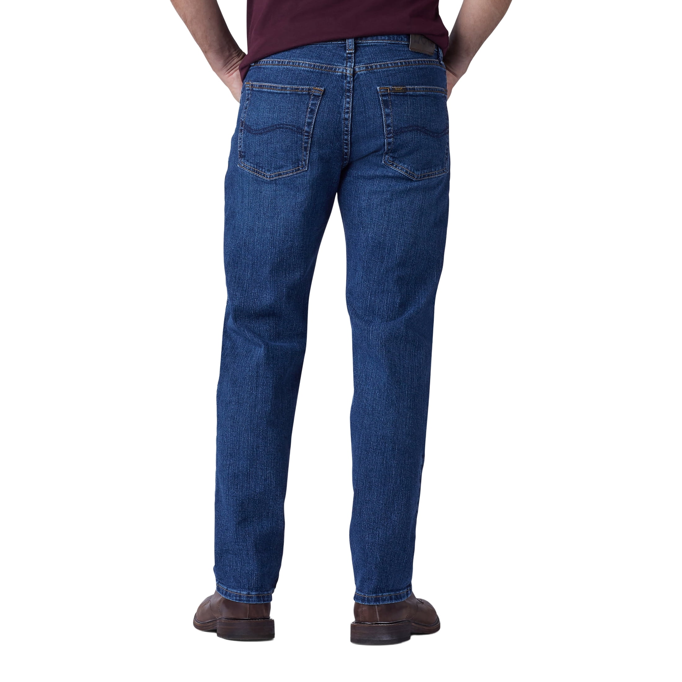Lee Men's Regular Fit Straight Leg Stretch Jeans