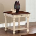 thumbnail image 4 of Coaster Table de Fin de Stockage de Bois de Transition avec 1 Tiroir en Cerisier, 4 of 5