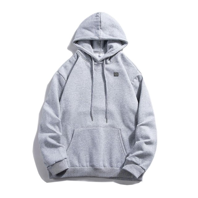 Sudaderas con capucha con calefacción Usb para hombre y mujer, de invierno, de algodón, con bolsillo y cremallera, de lana gruesa para amantes, sudaderas informales con calefacción para otoñ
