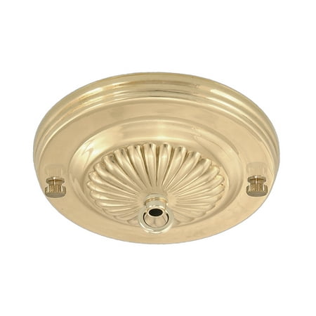 

B&P Lamp® Embossed Solid Brass Canopy 5 1/4 Dia. Polished & Lacq.