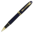 thumbnail image 1 of Abcsea Stylo à Bille Roulante Style Classique Bordure Dorée - Bleu, 1 of 5