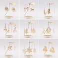thumbnail image 1 of Candelabro giratorio con luz de paseo y fragancia de vidrio en relieve, regalo creativo, accesorios, molino de viento, 1 of 4