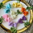 thumbnail image 3 of 20PCS/Lot 8cm DIY Yarn Flowers Cloth Paste Handmade Crochet Knitted Applique Patchwork Needlework Sewing Accessories 878, 3 of 3