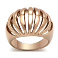 thumbnail image 1 of IP Rose Gold Ion Plating Brass Ring with No Stone, Size 7, 1 of 1