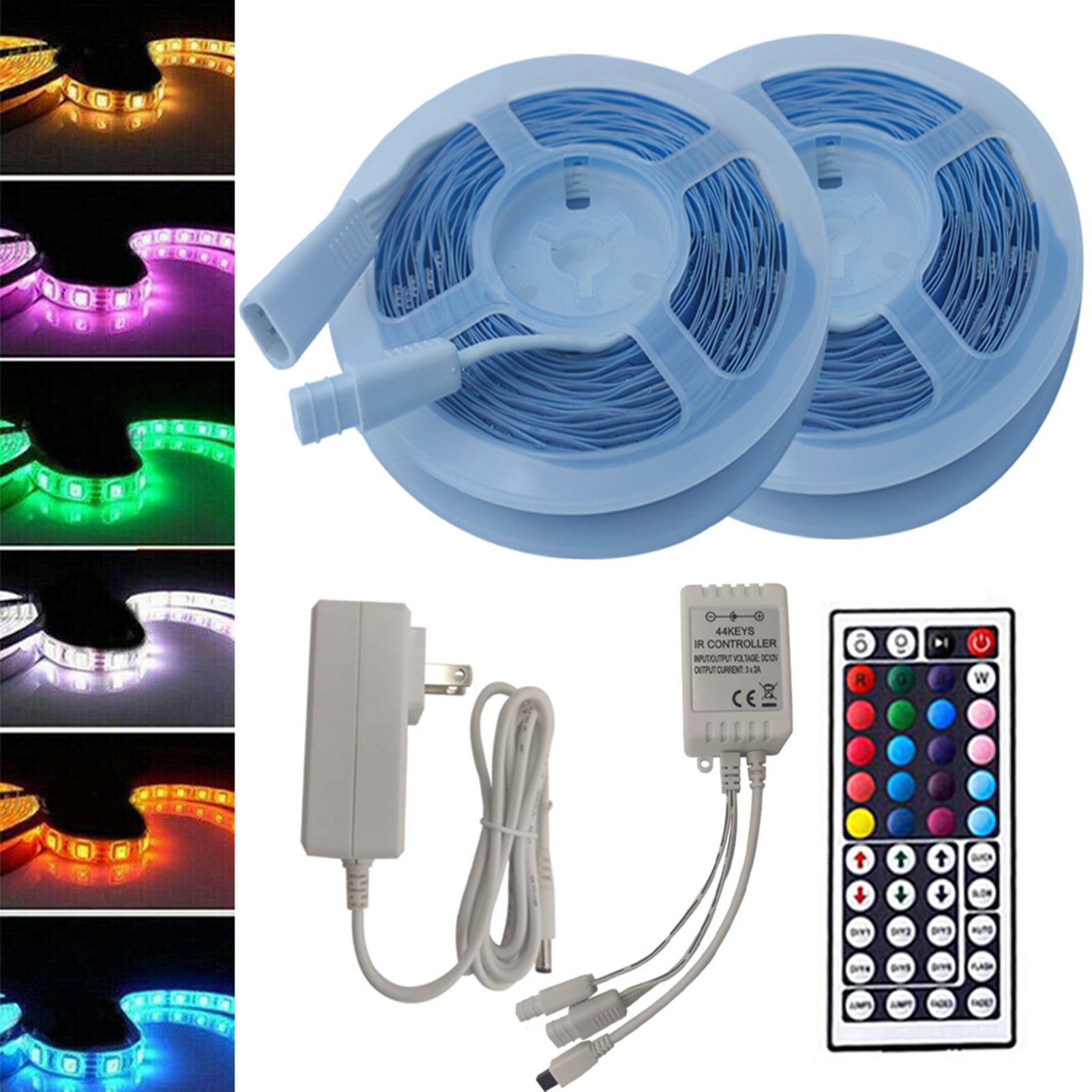 Details about   Flexible 5050 LED Strip Light 32.8FT Color Changing for Bedroom Kitchen Party 