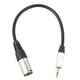 thumbnail image 1 of Cable adaptador estéreo de 3,5 mm macho a XLR macho de 0,3 m para altavoz, amplificador, micrófono, TC210KM173 (negro), 1 of 7