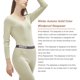thumbnail image 2 of Qarigey 1 Juego de ropa interior térmica de terciopelo para mujer, ropa de dormir de poliéster antiestática para invierno y otoño de Color Ropa interior Verde SG, 2 of 6