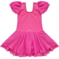 thumbnail image 4 of Alvivi Kids Girls Ballet Tutu Chiffon T-shirt Leotard Dress Ballerina Dancewear 2-14, 4 of 7