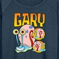 thumbnail image 3 of SpongeBob SquarePants - Gary The Snail - Women's Lightweight French Terry Long Sleeve Shirt, 3 of 6