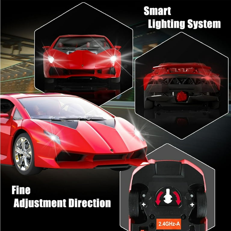 Officially Licensed Lamborghini Remote Control Car,1:24 Scale Lambo Model Cars with Lights, Lamborghini Toy Car RC Cars Christmas Birthday Gift for Officially Licensed Lamborghini Remote Control Car,1:24 Scale Lambo Model Cars with Lights, Lamborghini Toy Car RC Cars Christmas Birthday Gift for