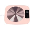 thumbnail image 2 of HUGFEGWE Coffee Warmer, USB Powered Portable Mug, Smart Constant Temperature Mug WarmerWarmer, for Office Travel Home (Pink) CJB91-46818, 2 of 9