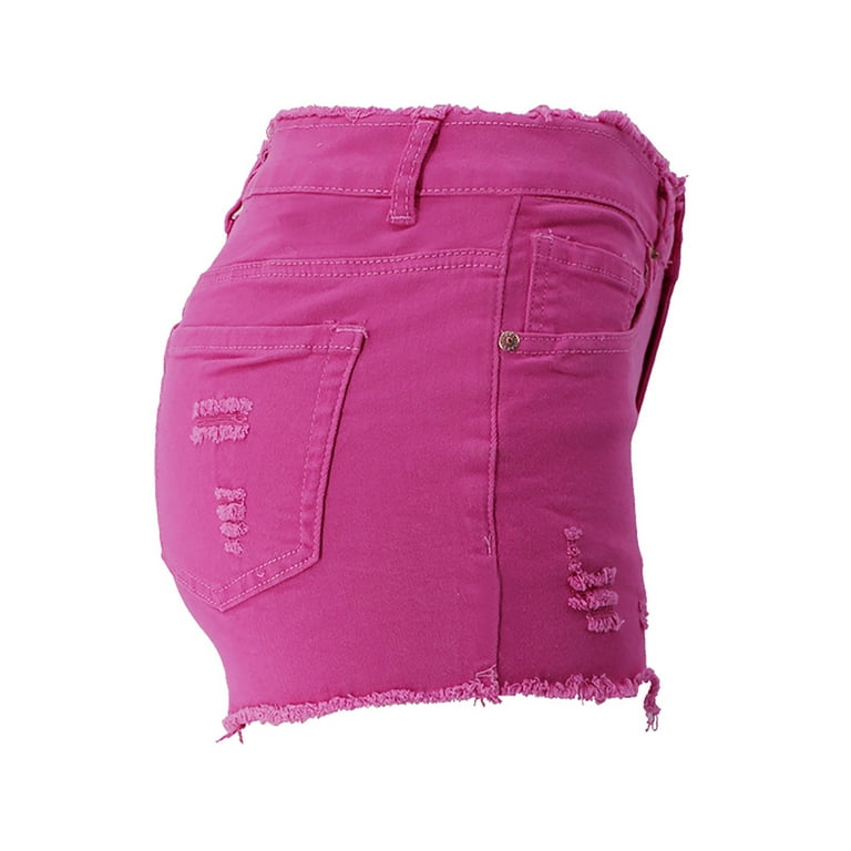 Womens colored jean clearance shorts