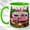 Green, variant on Pink Camper Coffee Mug, Cozy Camping Mug, Ceramic 11 oz