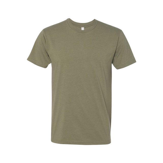 Next Level - Camiseta CVC de cuello redondo para adultos unisex (Oliva Claro)