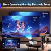 Magcubic HY450 4K Support Native 1080P Ultra Short Throw Projector, 900ANSI, Auto Focus & Correction with WiFi 6, BT5.4, Dual Speakers, Home Theater & Outdoor Movie Night HY450