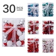 thumbnail image 2 of 30 piezas de 3 cm para decoración del hogar, regalos de bricolaje, colgante de gota, decoración de árbol de Navidad, bola de Navidad, colgante, 2 of 5