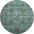 thumbnail image 2 of Addison Rugs Mayfield Premium Machine Washable Traditional Global Green Round Rug, 8' x 8', 2 of 6