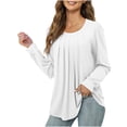 thumbnail image 2 of ICHUANYI Liquidación Blusa de manga larga con cuello redondo para mujer ICHUANYI WER202308256039, 2 of 5