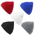 thumbnail image 4 of Cuffed Beanie Hat Ribbed Classic Solid Color Watch Cap Winter Hat for Men Women, 4 of 8