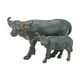 thumbnail image 4 of Adornos de vaca, estatua de búfalo, adorno decorativo artesanal, búfalo en miniatura. 2 piezas, 4 of 9