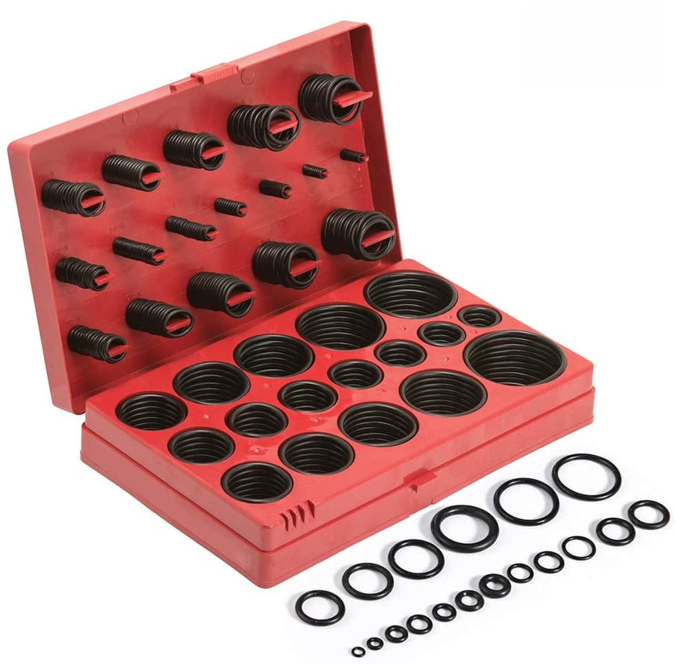 419 Pcs 32 Sizes Rubber O-Ring Oring Seal Plumbing Garage Car Tool Kit With Case 