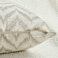 thumbnail image 6 of Home Soft Things Arusha Jacquard Chenille 2 Piece Throw Pillow Cover Set - Silver - 14" x 26", 6 of 7