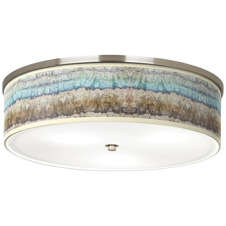 

Giclee Glow Marble Jewel Giclee Nickel 20 1/4 Wide Ceiling Light
