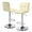 Beige, variant on NNYYS Adjustable Bar Stools Set of 2 PU Leather Swivel Counter Height Modern Square Island Barstool with Back for Kitchen Counter Chairs,Beige