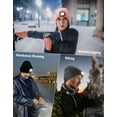 thumbnail image 2 of Zukuco USB Rechargeable Beanie Hat with Light, LED Headlamp Hat, Knitted Night Light Beanie Cap Flashlight Hat for Women Men Gifts, 2 of 7