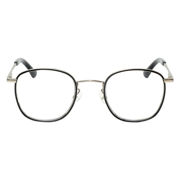 EYEBOBS-3174 INSIDE 00 Square Reading Glasses Silver/Black Silver  2.50