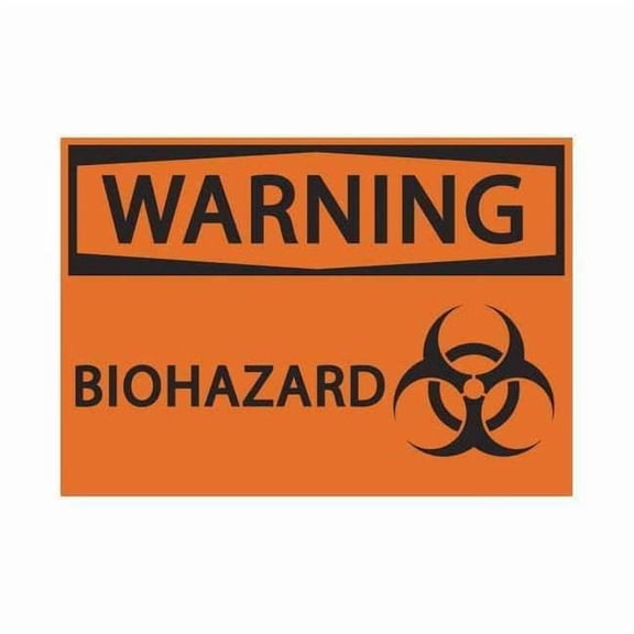 Zing Label,Safety,Warning Biohazard,PK2 1918S