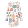 thumbnail image 4 of Pxiakgy Hauts de Pâques pour Femmes en Solde, Chemise à Manches Longues Imprimée Œuf de Pâques et Lapin Col Rond Décontracté Chandail en Molleton Printemps Pâques Lapin Œuf de Pâques Col Rond Ample Décontracté, 4 of 5