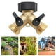 thumbnail image 1 of Divisor de manguera de jardín de 2 vías, conector de manguera en forma de Y de latón, divisor de grifo, interruptor ABS Likrtyny Libre de BPA, 1 of 5