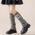 thumbnail image 2 of LckLvx Girls Leg Warmers Knit Ankle Warmers Cute Warm Long Socks Leg Warmer Schoolwear, 2 of 2