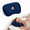 Blue, variant on Pozico Standard Ear Piercing Pillow for Side Sleepers, 1 Pack Soft Checkered Ear Hole Cushion, Adjustable Support with 3.5 in Ear Hole, Washable Removable Cover, black