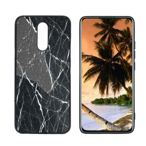 Dark-Marble-212 Phone Case, Degined for LG Solo LTE Case Men Women, Flexible Silicone Shockproof Case for LG Solo LTE