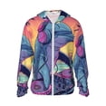 thumbnail image 1 of Balery Hip-Hop DJ Dolphin Sudadera ligera de manga larga con capucha y protección solar UPF 50+ para hombre y mujer, ideal para pesca y running-Large, 1 of 7