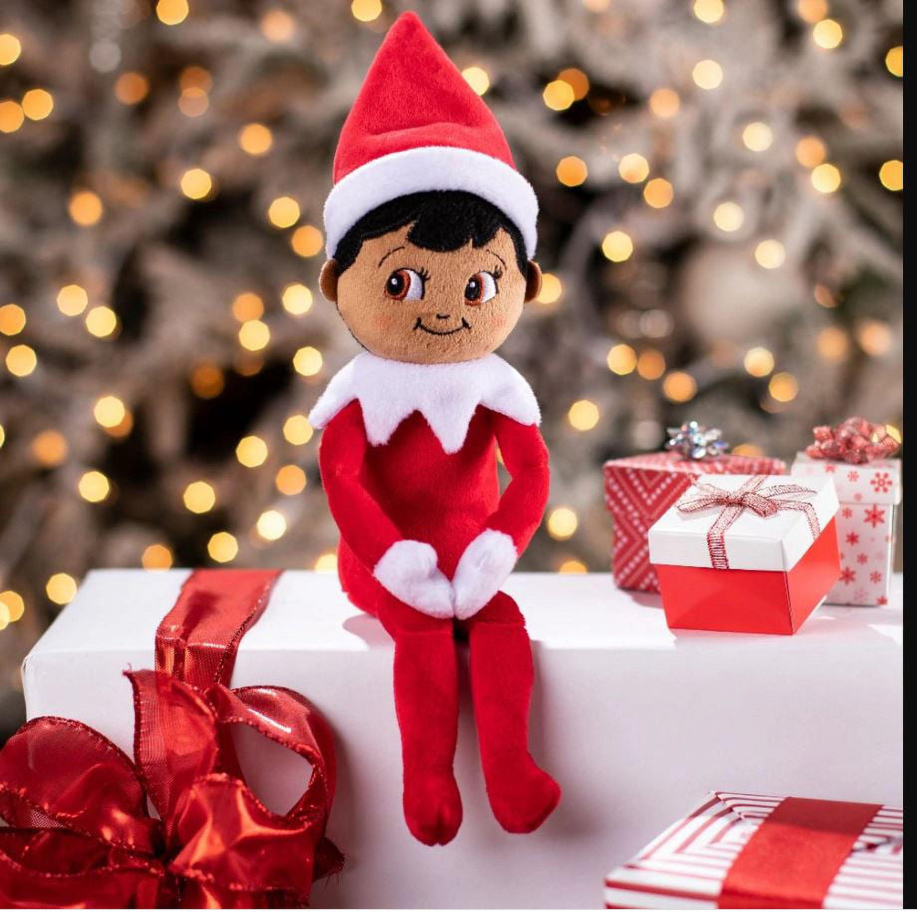 The Elf on the Shelf - Plushee Pal Snuggler Elf Dark Tone Girl & Boy, 12"